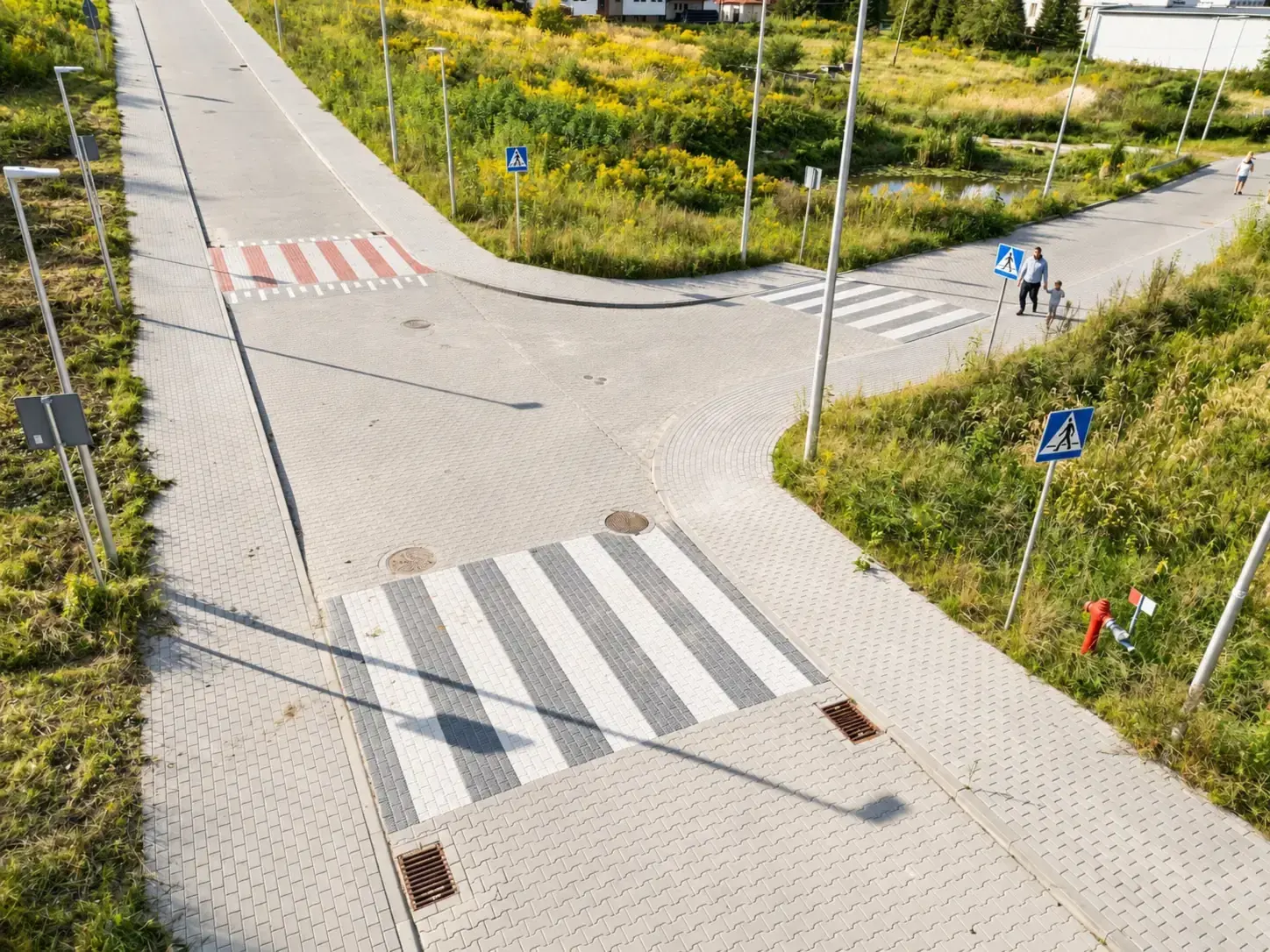 Kompleksowy układ przejść Crossbruk BRD — ujęcie z lotu ptaka